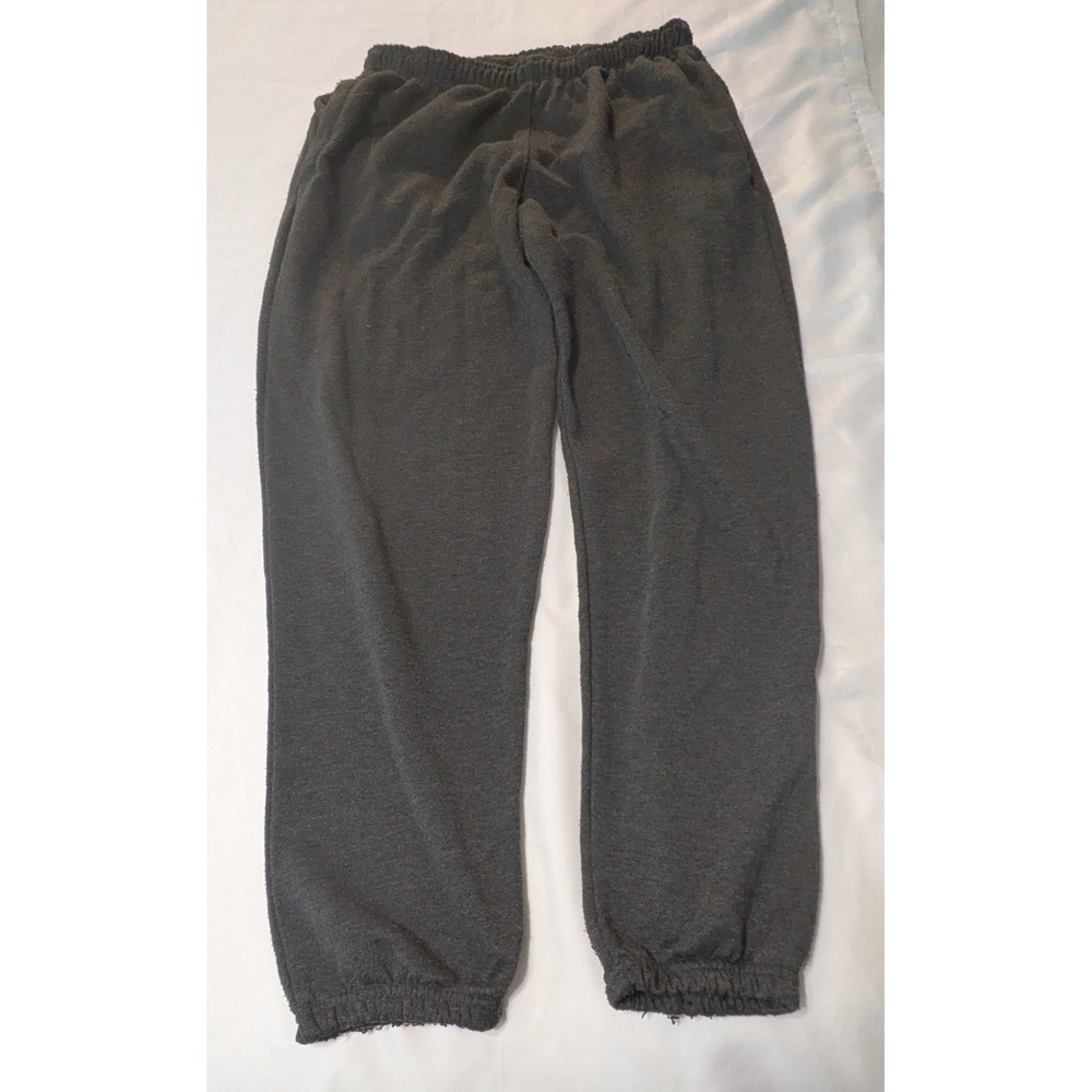 Unbranded Jogger Sweatpants Mens XL Charcoal‎ Grey Good Elastic Waist Cuffs